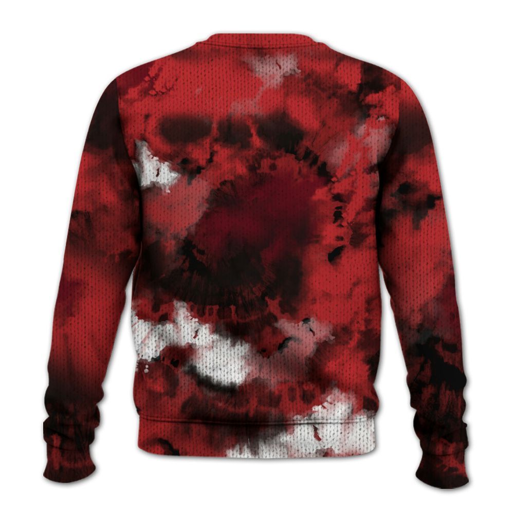 Knitted Sweater To Match Kobe 9 Elite Christmas - God Blessed Tie Dye