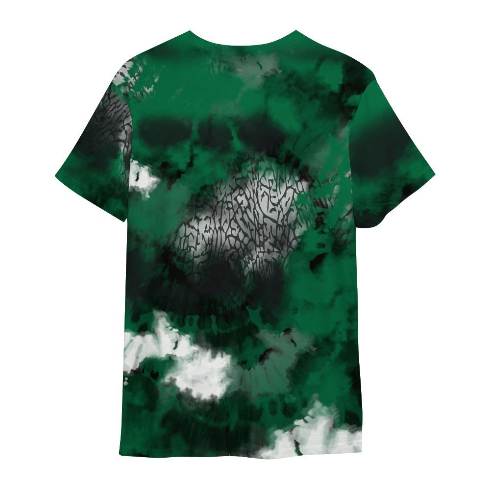 Shirt To Match Pine Green 3s - God Blessed Tie Dye All Over Print