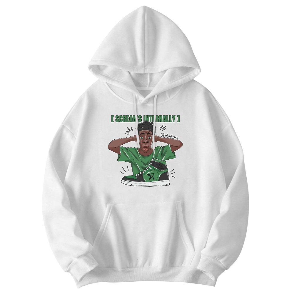 Sweatshirt To Match Lucky Green 1s - Scream Internally Graphic