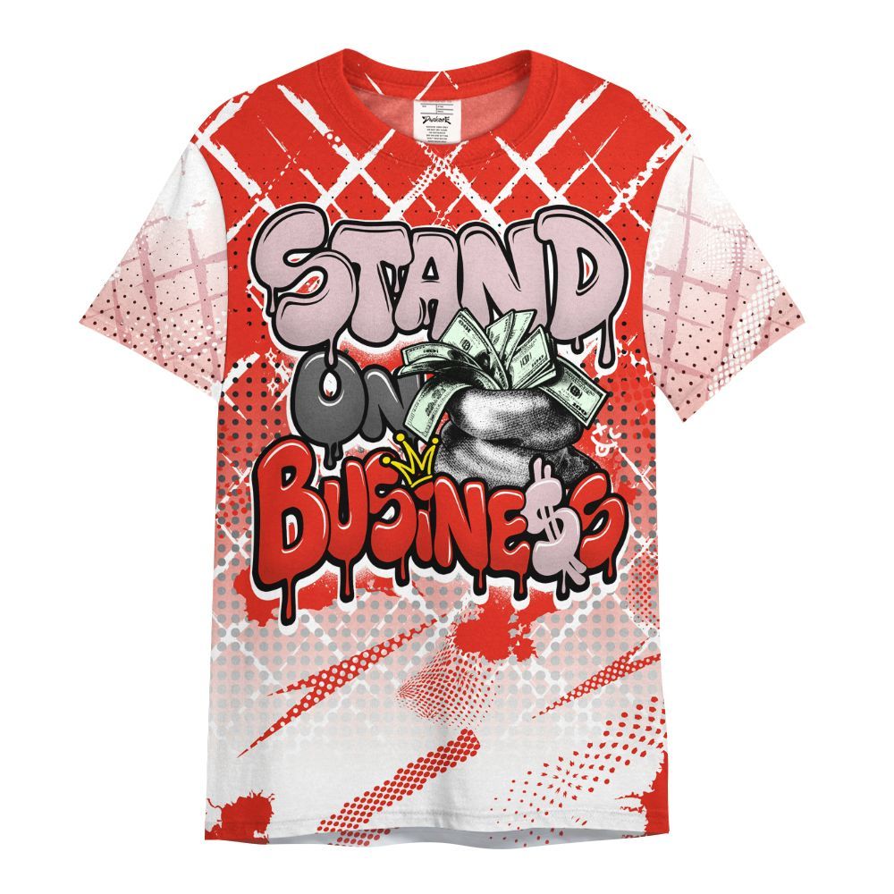 Shirt To Match Air Force 1 Low GS Valentine's Day - Halftone Stand Business Dripping All Over Print