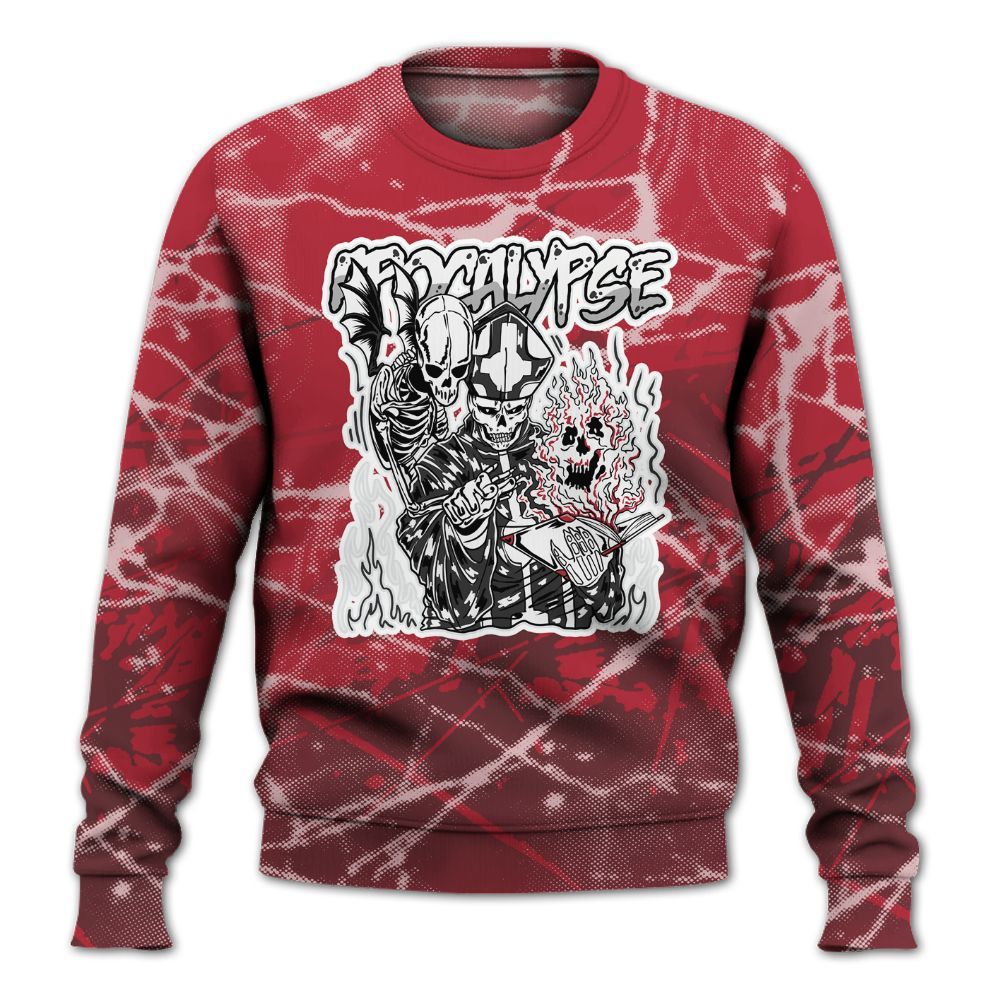 Sweatshirt To Match Black Toe 14s - Apocalypse Skeleton Profound All Over Print