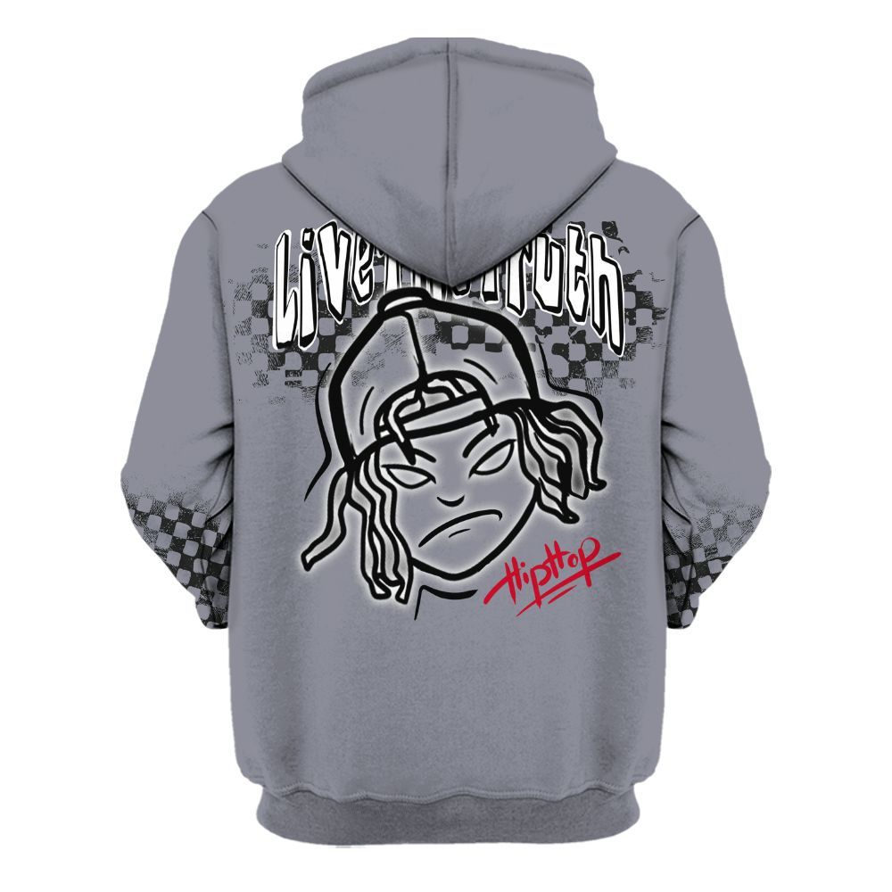 Hoodie To Match Retro Black Flint 13s - Feel Life Street Style All Over Print