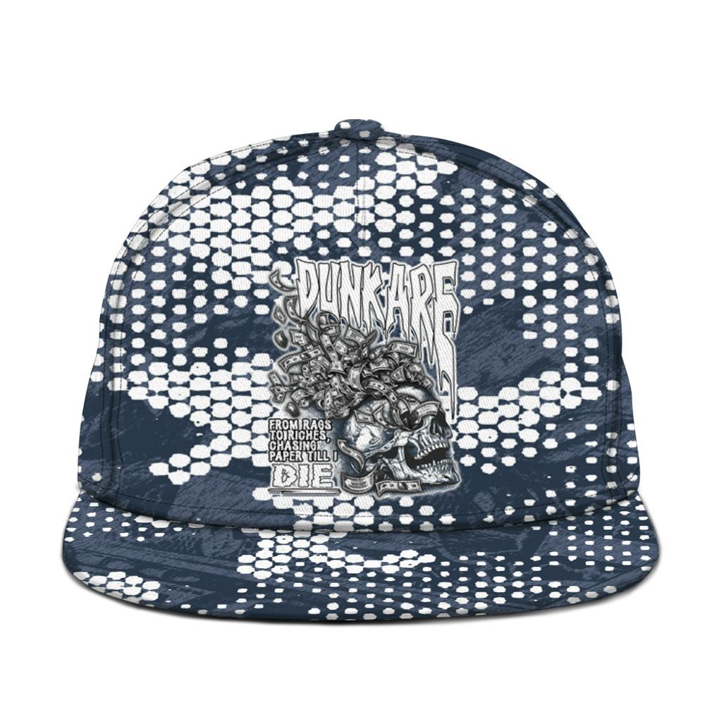 Snapback To Match Low Diffused Blue 11s - From Rags To Riches Graphic