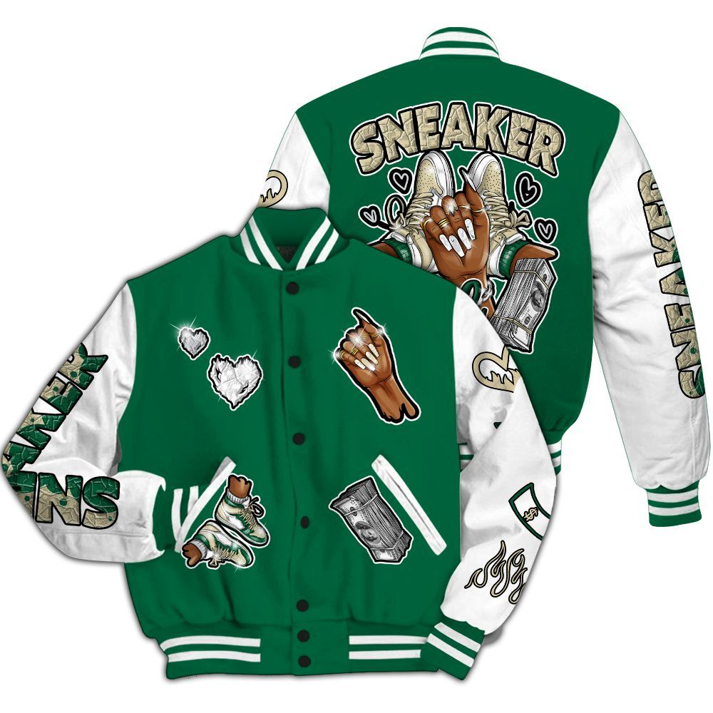 Varsity Jacket To Match Pine Green 4s - Sneakerz Girlz All Over Print