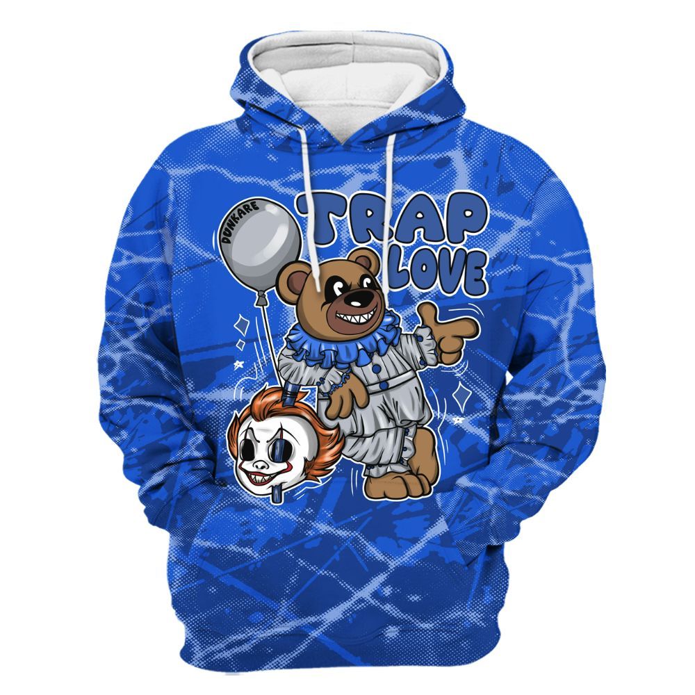 Hoodie To Match Air Foamposite One Royal - Trap Loves Bear Profound All Over Print