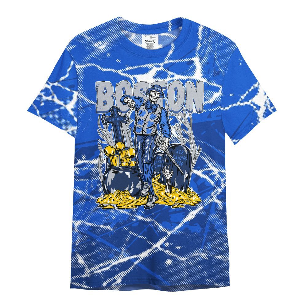 Shirt To Match Air Foamposite One Royal - Goldrush Skeleton Profound All Over Print