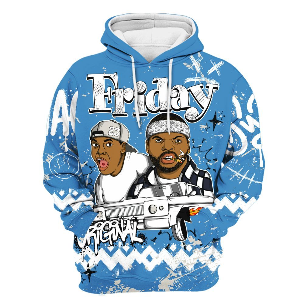 Hoodie To Match Low OG Obsidian 1s - Friday Sneaker Crayon All Over Print