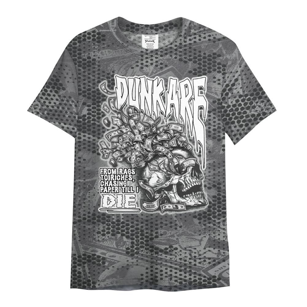 Shirt To Match White Thunder 4s - From Rags To Riches All Over Print