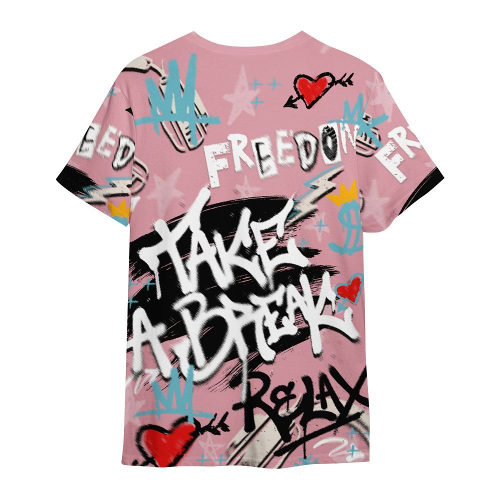 Shirt To Match Doernbecher 6s - Take Break Freedom Graffiti Streetwear All Over Print