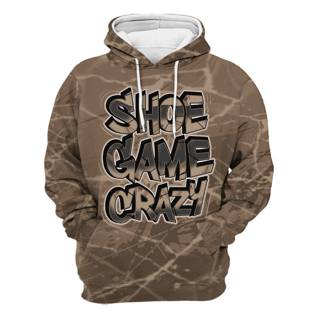 Hoodie To Match Dark Mocha Jack - Shoe Game Crazy Graphic All Over Print