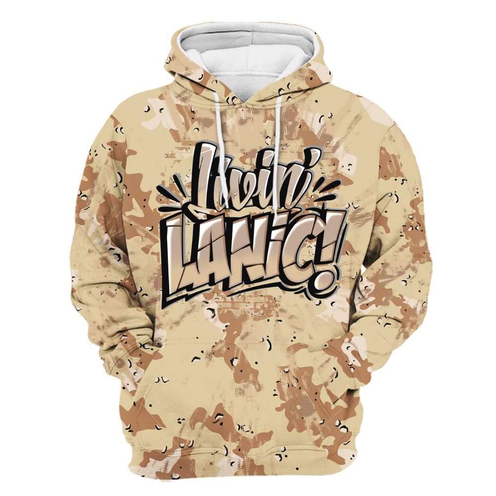 Hoodie To Match Desert Camo 3s - Living Large Graphic Luxury All Over Print