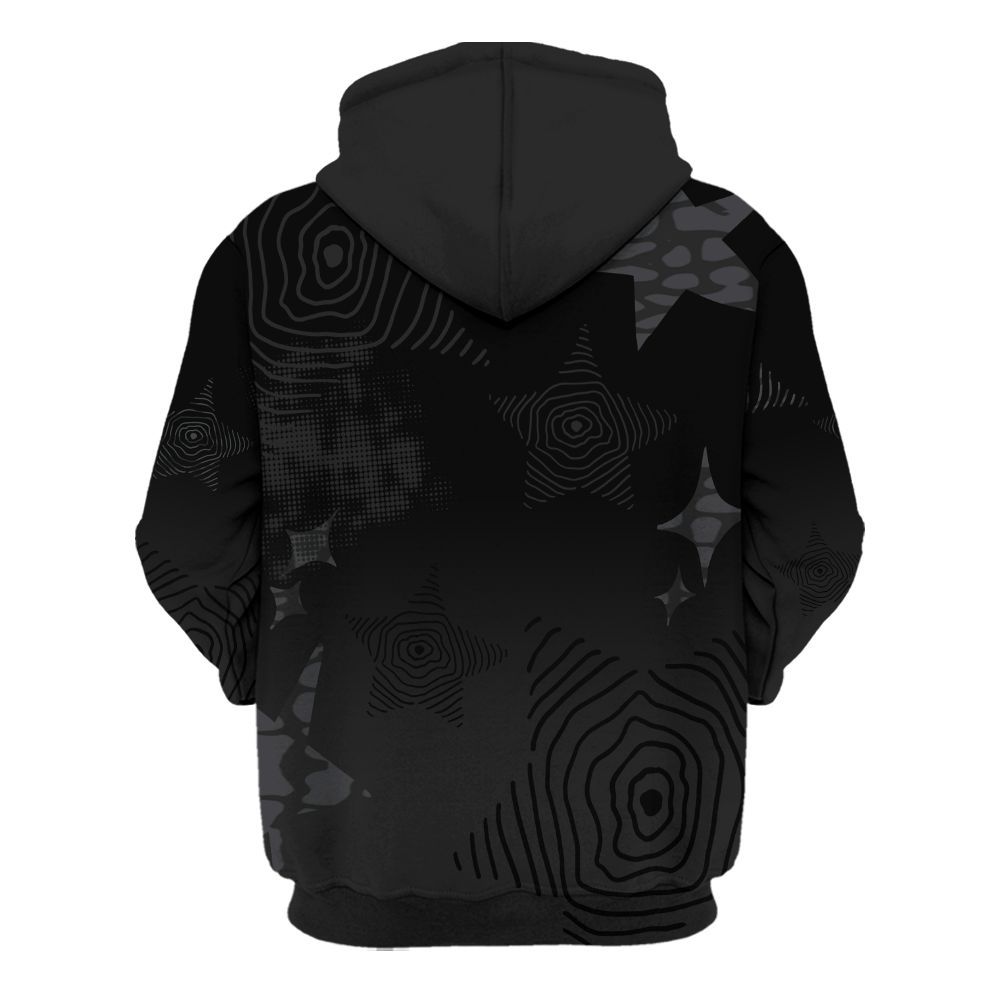 Hoodie To Match Black Cat 3s - Sneakerz Girlz Unique Starz All Over Print