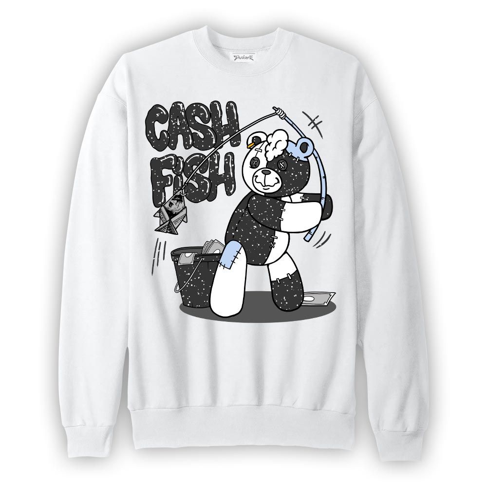 Sweatshirt To match Reverse Black White 6s Sweatshirt - Moneys Fish Hugz Graphic
