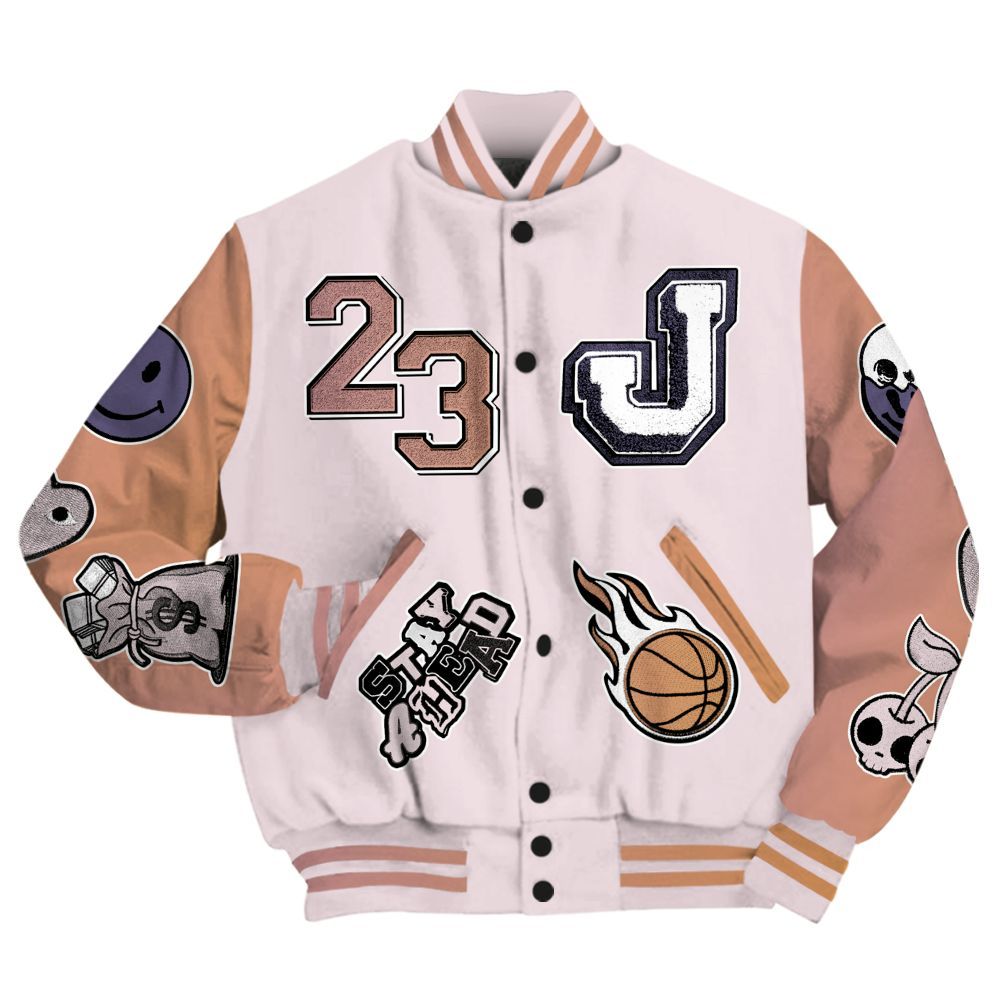 Varsity Jacket To Match Book Sunrise 1s - Hustles Money Number 23 All Over Print