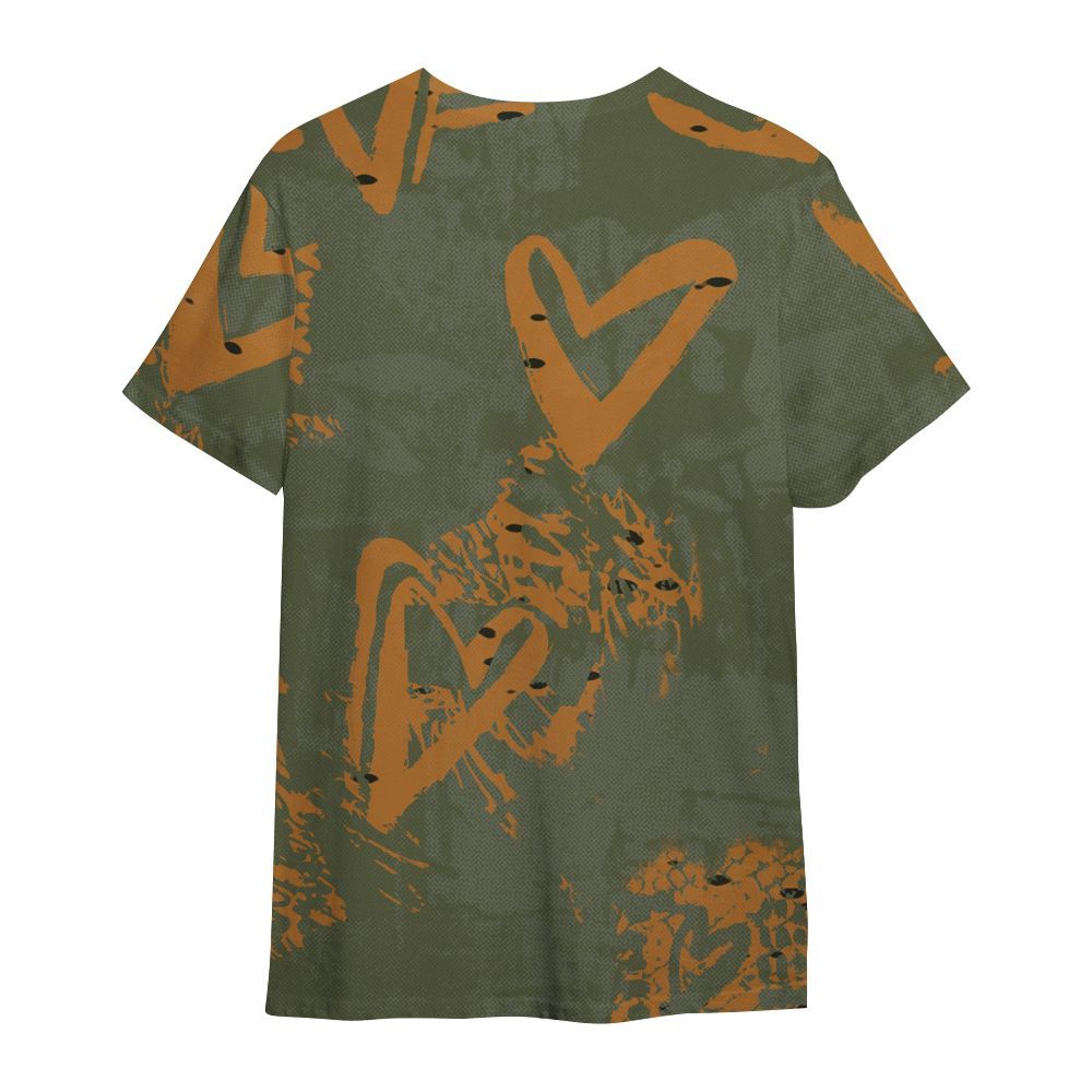 Shirt To Match Olive 5s - Sincere Fondness Bear All Over Print