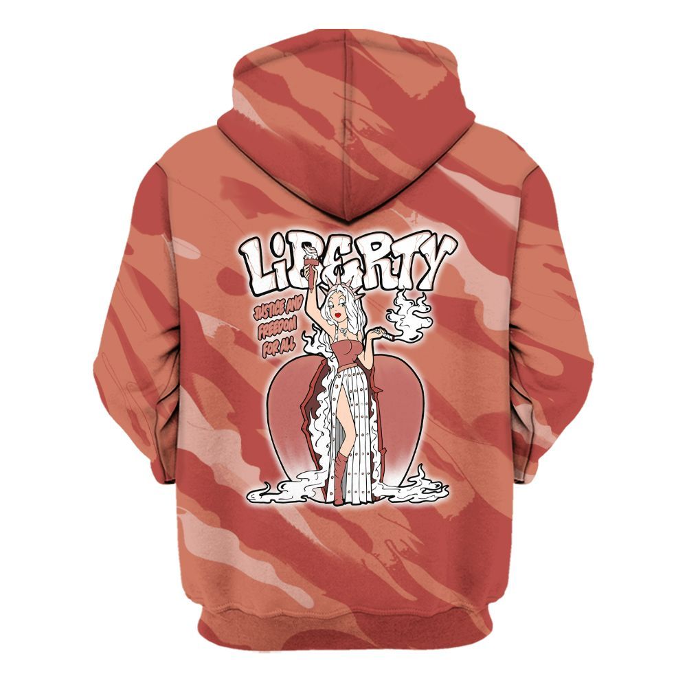 Hoodie To Match Dune Red 13s - Midwest Cartoon Colored All Over Print