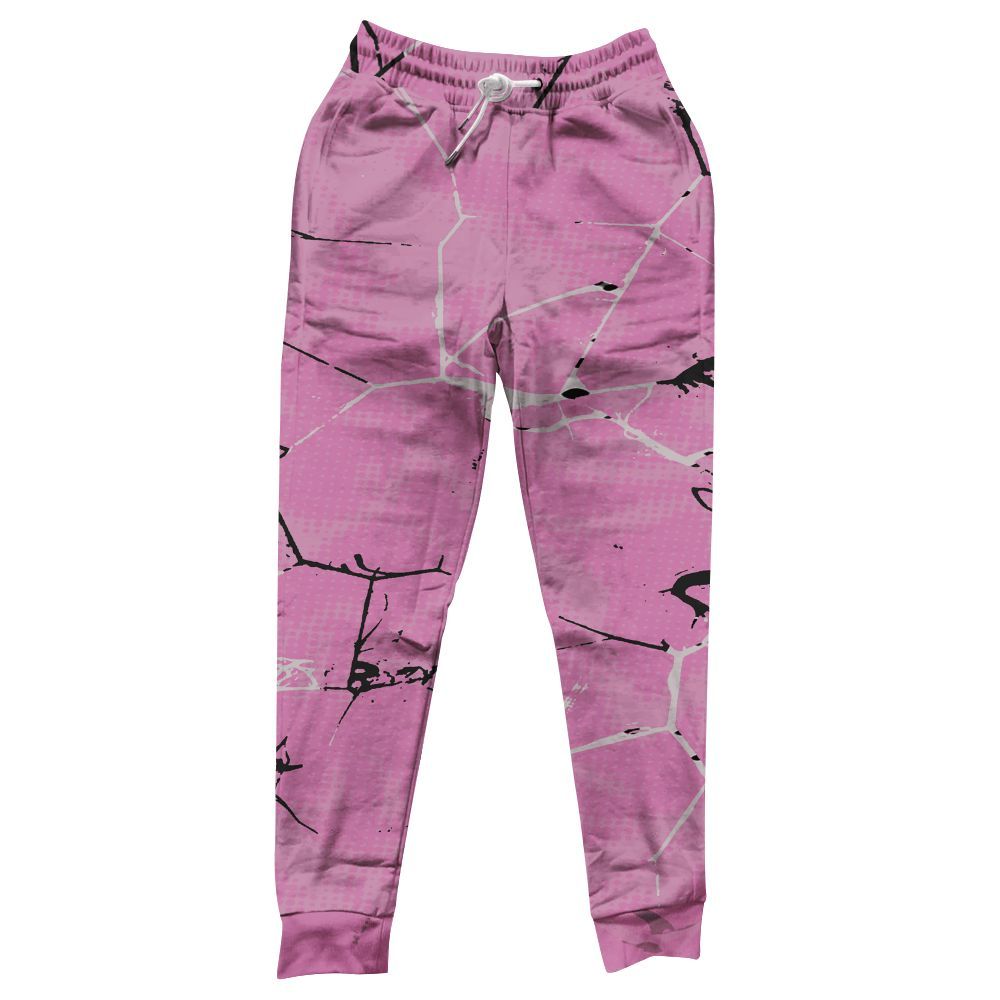 Sweatpant To Match Neutral Grey Black White Orchid 4s - Crack Graphic All Over Print