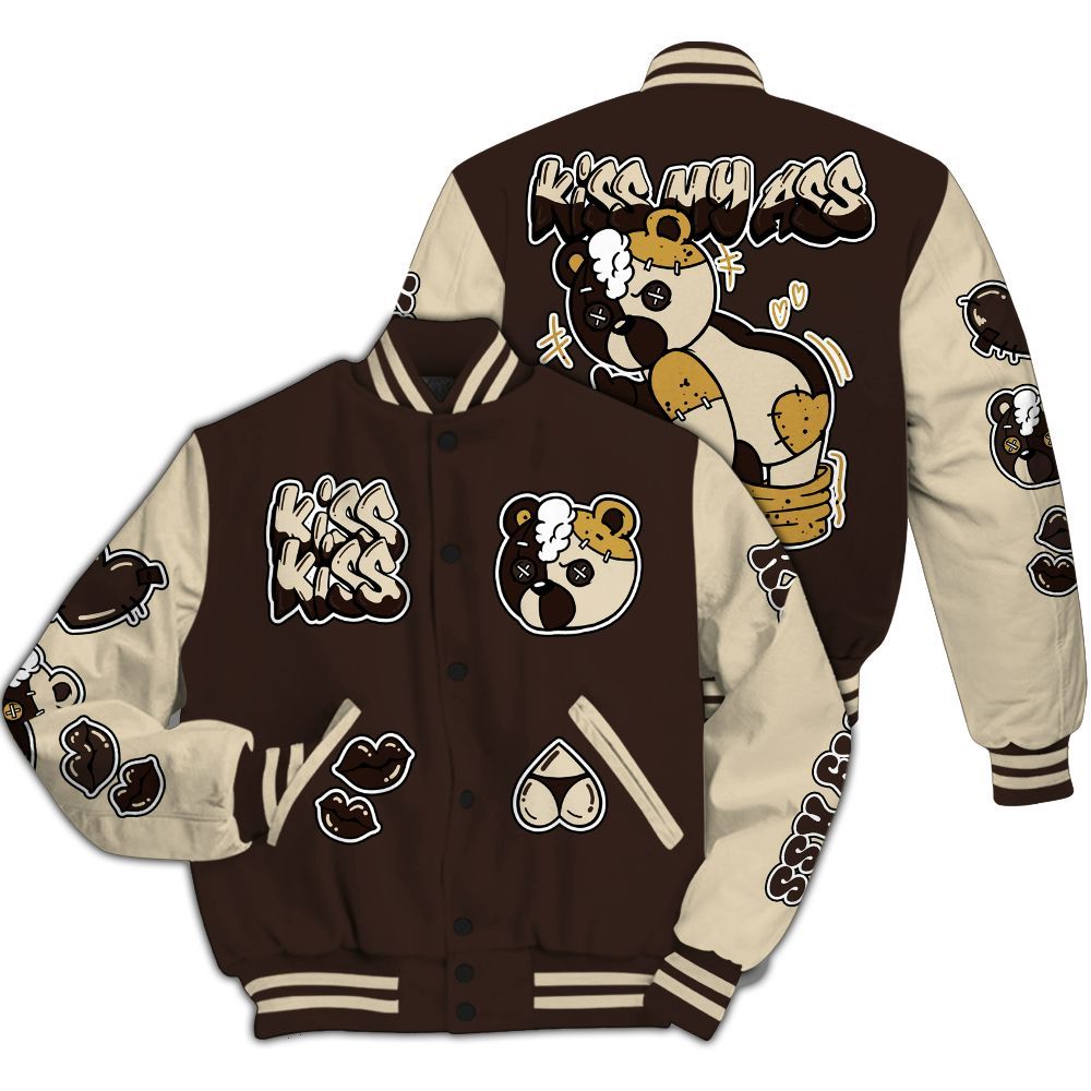 Varsity Jacket To Match 2025 Retro Earth 5s - Kiss My Hugz All Over Print