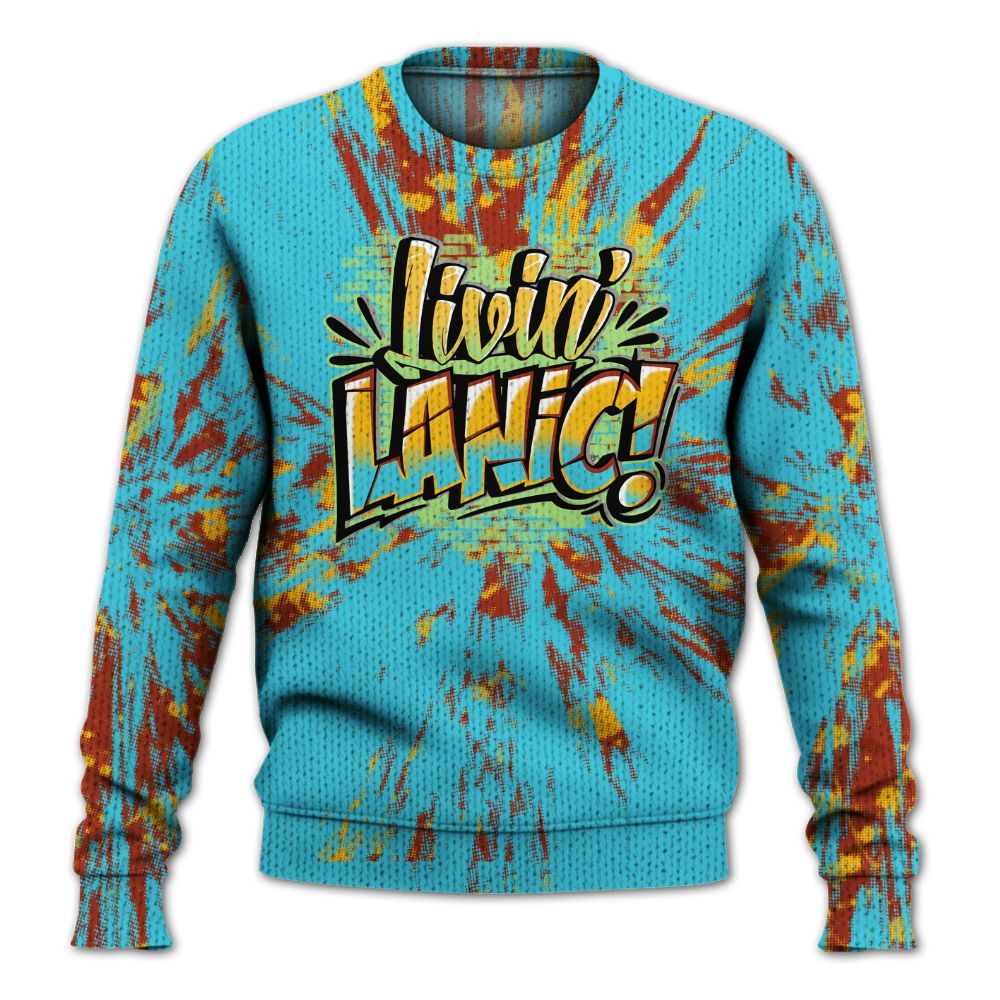 Knitted Sweater To Match SB Dunk Di'Orr Greenwood - Living Large Graphic Luxury