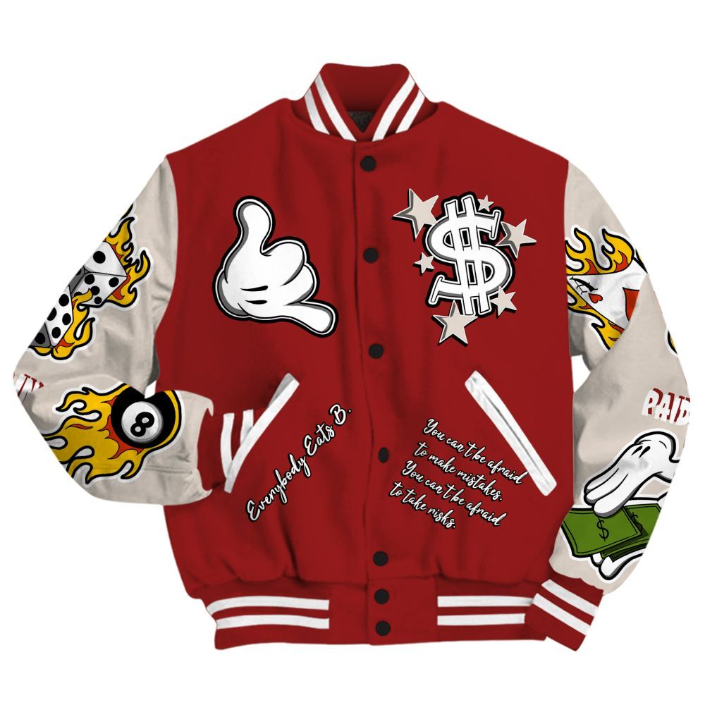 Varsity Jacket To Match World’s Best Dad 3s - Everybody Paid In Full Graphic All Over Print