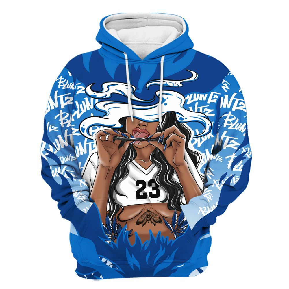 Hoodie To Match Blueberry 12s - Bluntz Burnz Graphics All Over Print