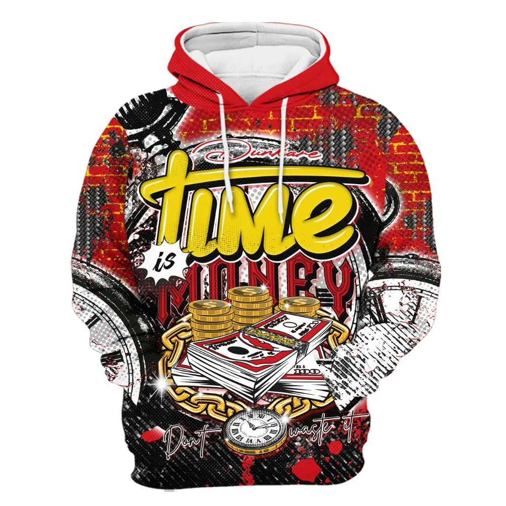Hoodie To Match Ferrari 14s - Dirty Time Is Money All Over Print