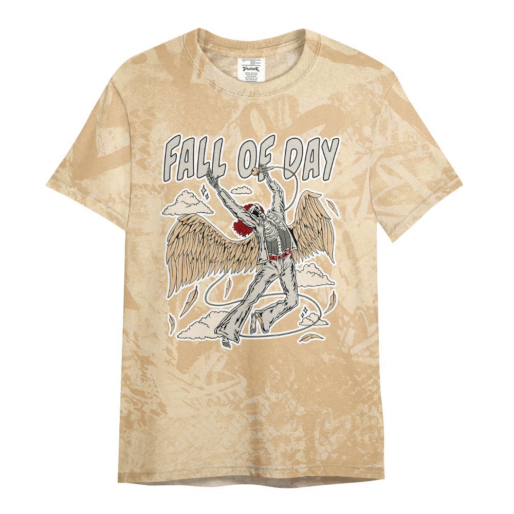 Shirt To Match Dunk Low Strawberry Waffle - Fall Of Days Skeleton Heart All Over Print