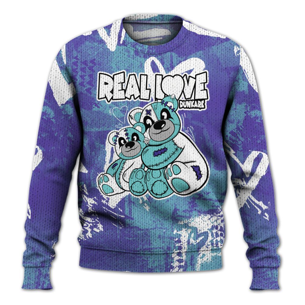 Knitted Sweater To Match Low Hornets 1s - Sincere Fondness Bear