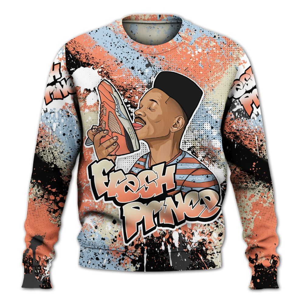 Sweatshirt To Match DJ Khaled Crimson Bliss 5s - Fresh Sneaker Lick All Over Print