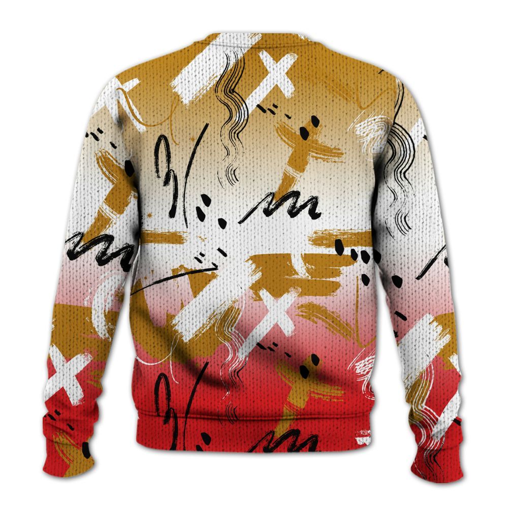 Knitted Sweater To Match Scoot Zeros Retro Portland - Money Hustle Grind Pray