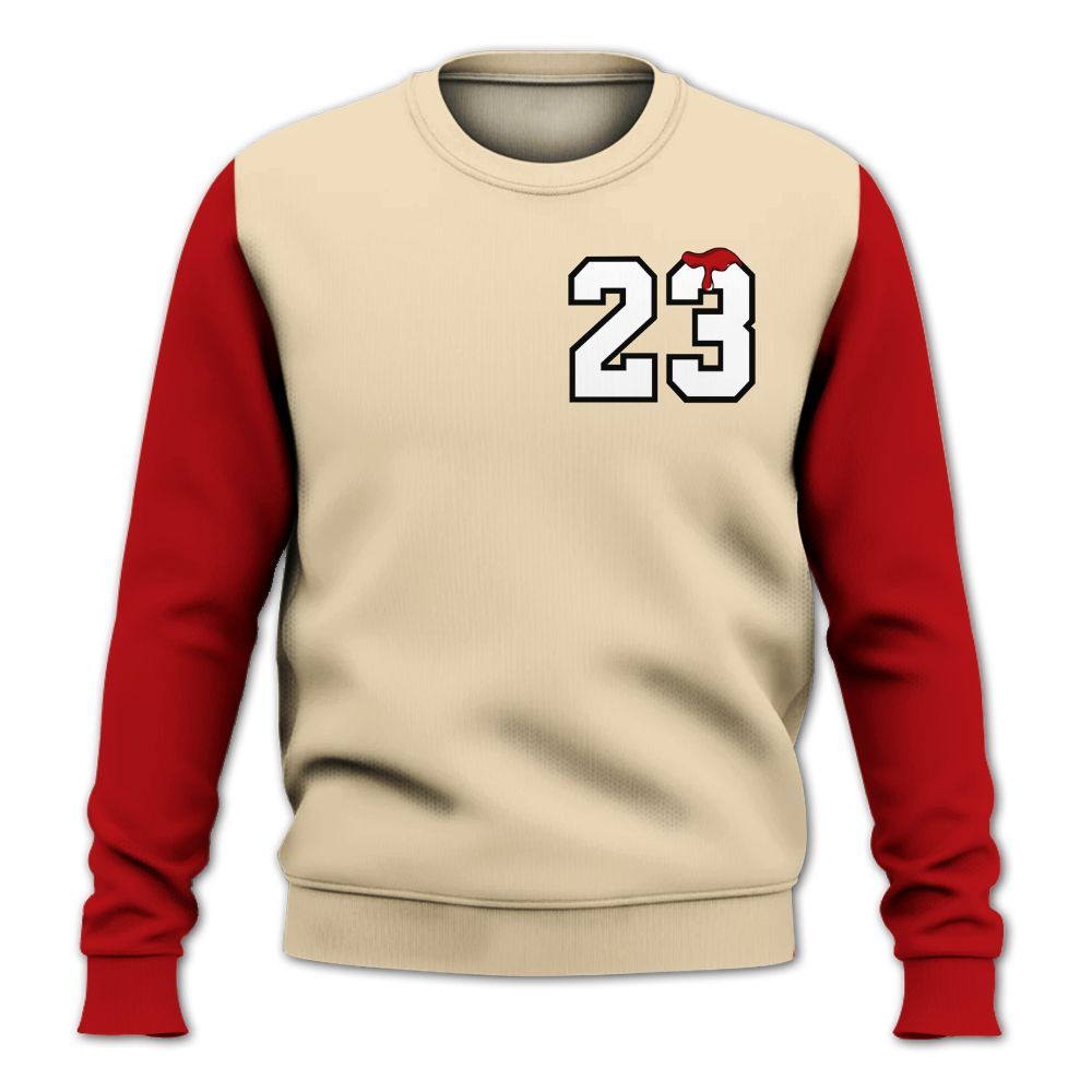 Sweatshirt To Match Dunk Low Strawberry Waffle - Custom Name Number 23 Drip All Over Print