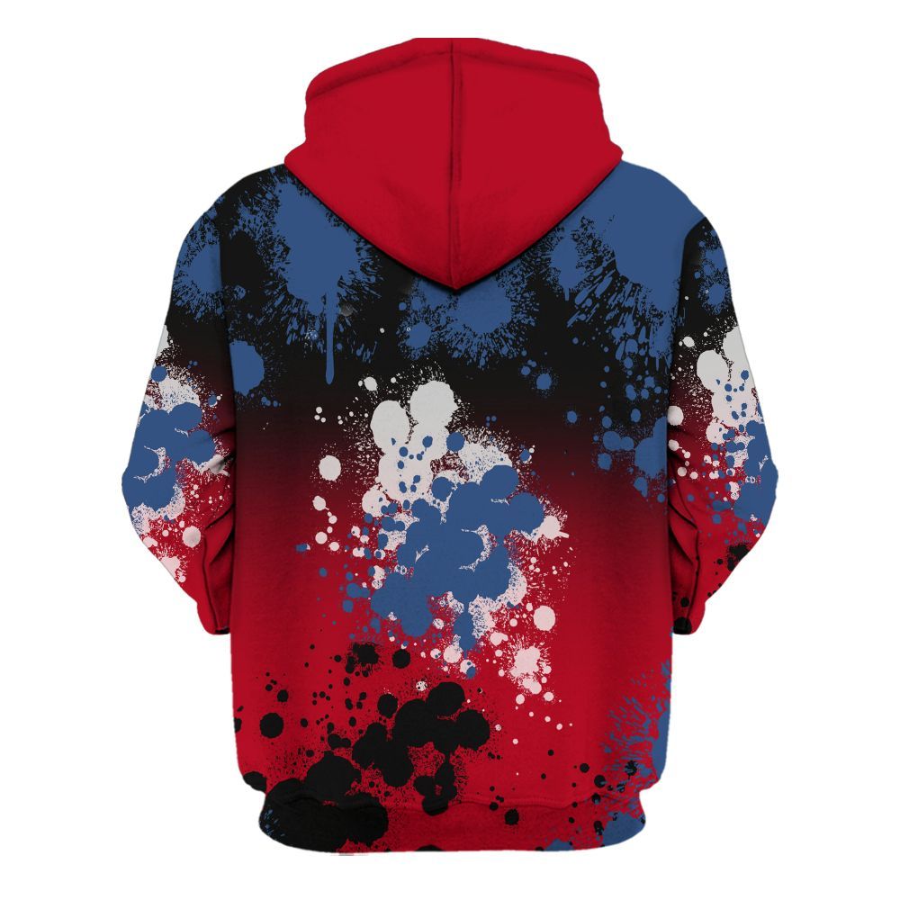 Hoodie To Match Air Griffey Max Black Red Navy Blue 1s - Trust No One Scary All Over Print
