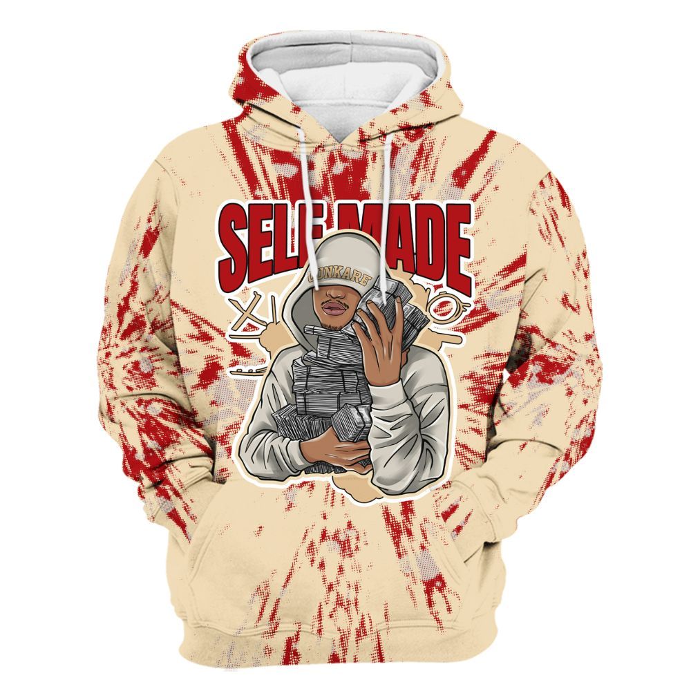 Hoodie To Match Dunk Low Strawberry Waffle - Selfmade Lux All Over Print