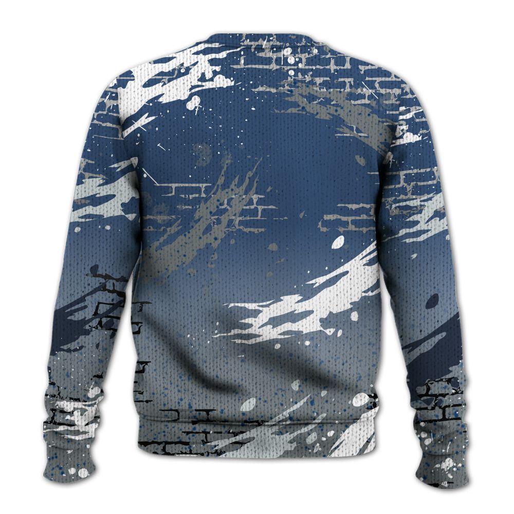 Knitted Sweater To Match Midnight Navy 4s - Values Of Loyalty Drip