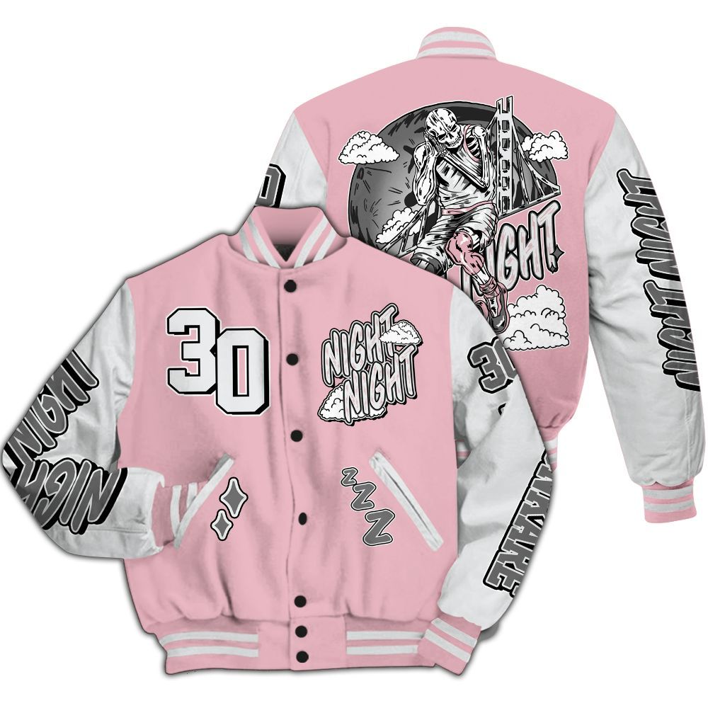 Varsity Jacket To Match Air Max DN Pink Foam - Seeya Skeleton All Over Print