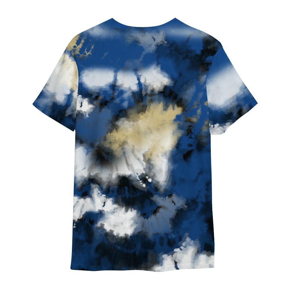 Shirt To Match Air Ship Royal Blue - God Blessed Tie Dye All Over Print