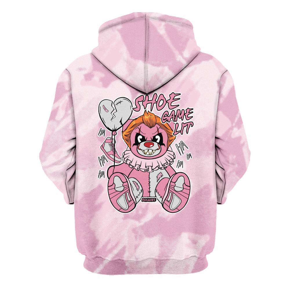 Hoodie To Match Orchid 4s - Shoe Game Bear Abstract Halftone All Over Print