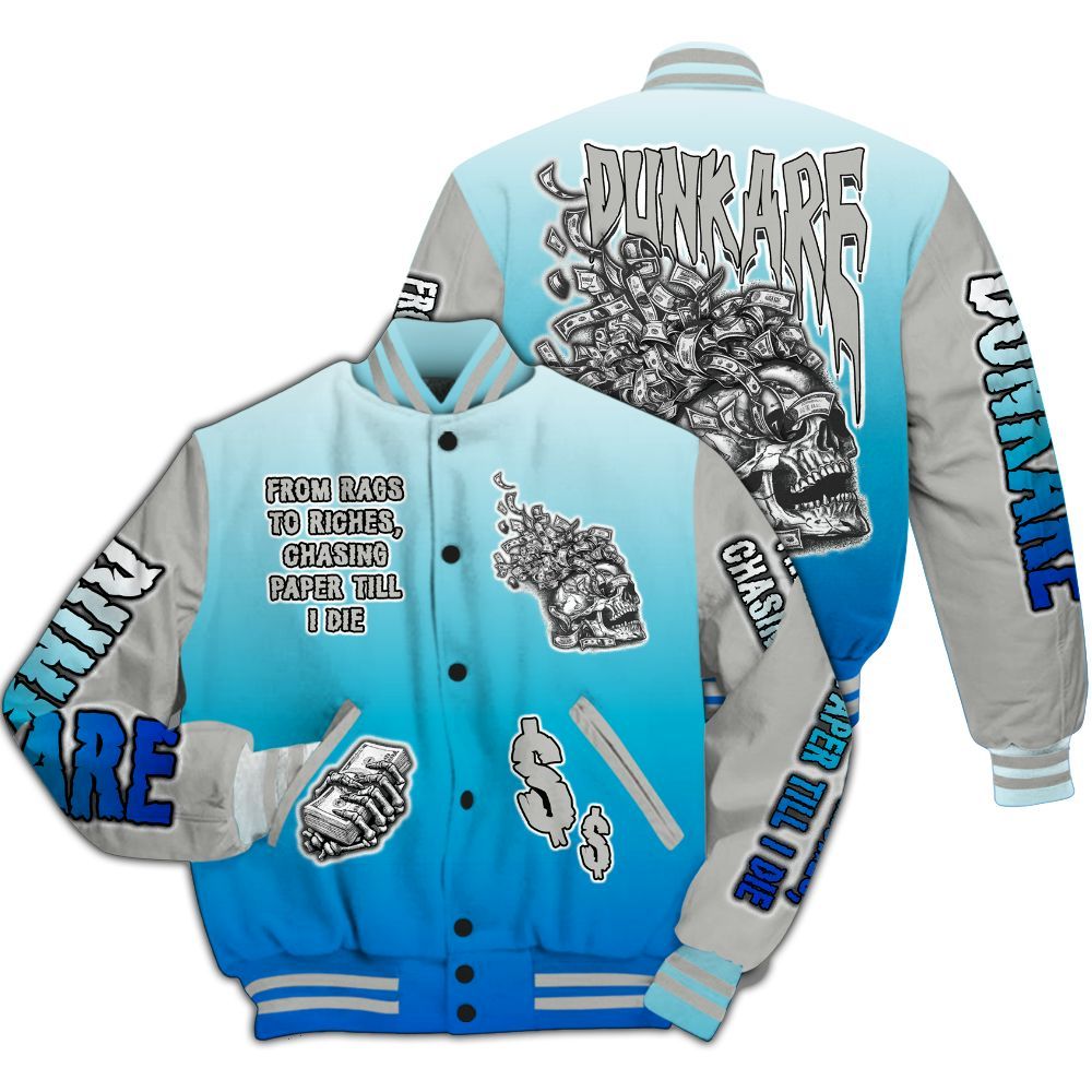 Varsity Jacket To Match Air Max One Block Down Blue - From Rags To Riches All Over Print