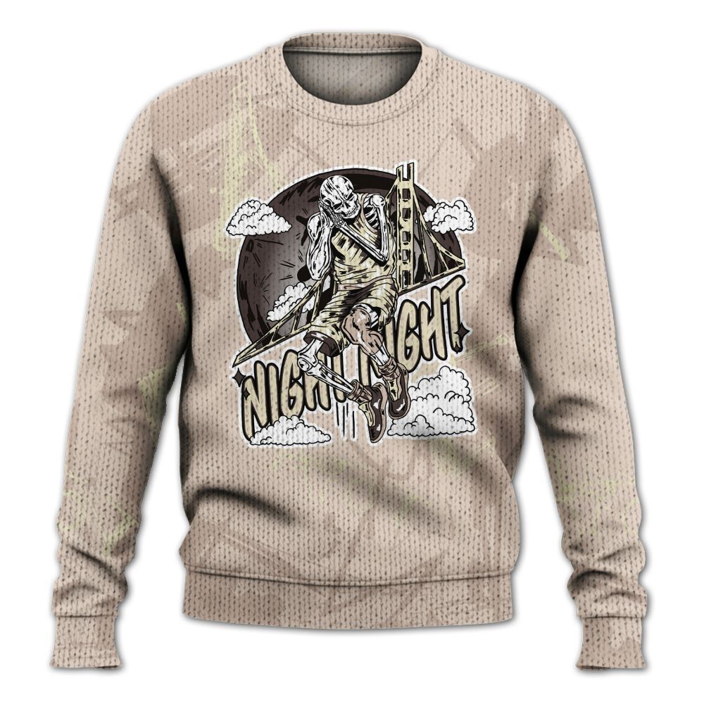 Knitted Sweater To Match A Ma Maniere X Fossil Stone 4s - Seeya Sk Messyz