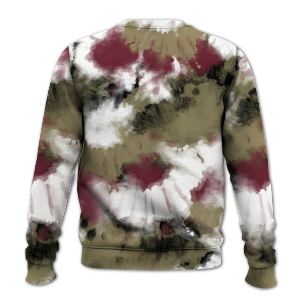 Sweatshirt To Match Black Olive 7s - Tie Dye FK Around Find Out All Over Print