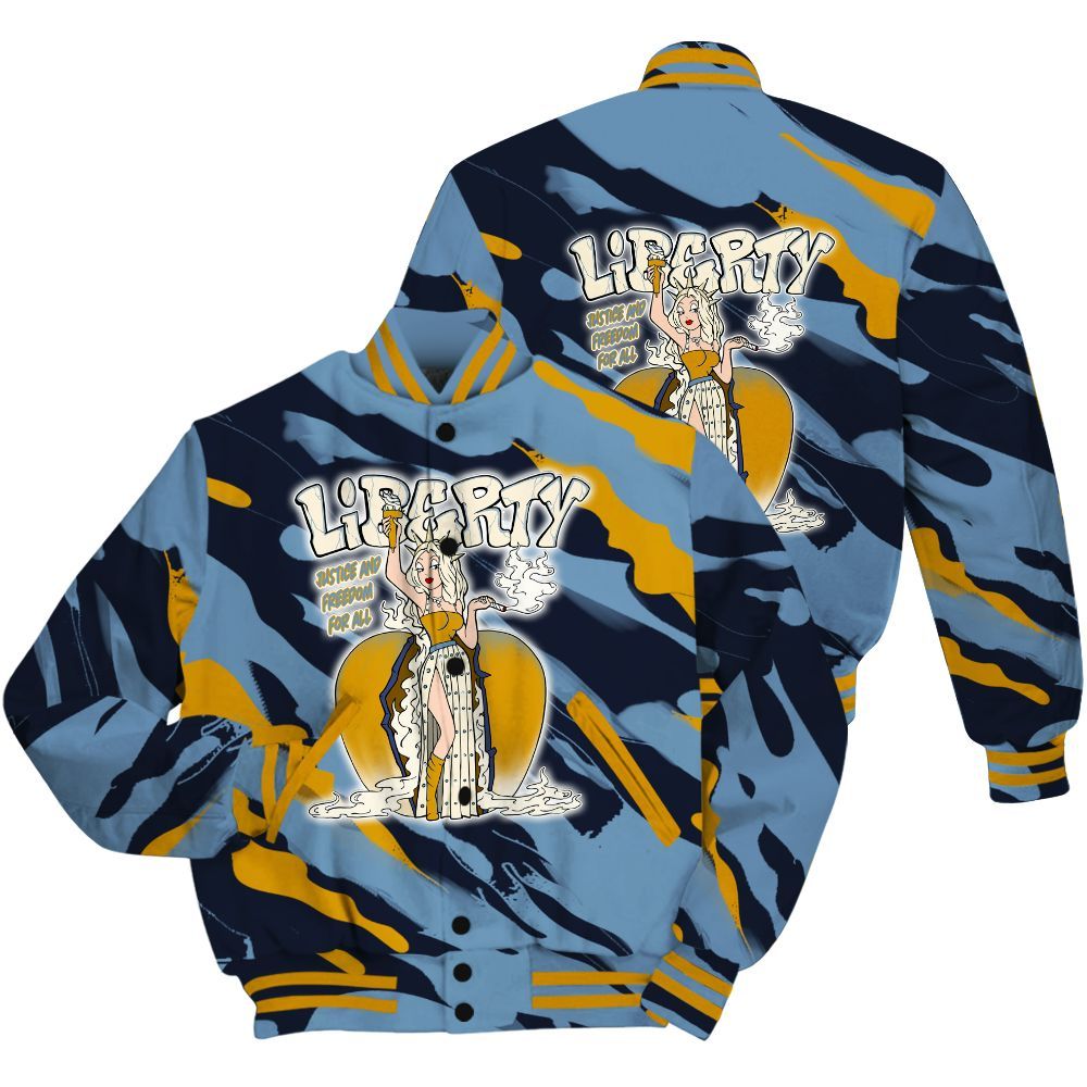 Varsity Jacket To Match High OG First In Flight 1s Shirt - Midwest Cartoon Colored All Over Print