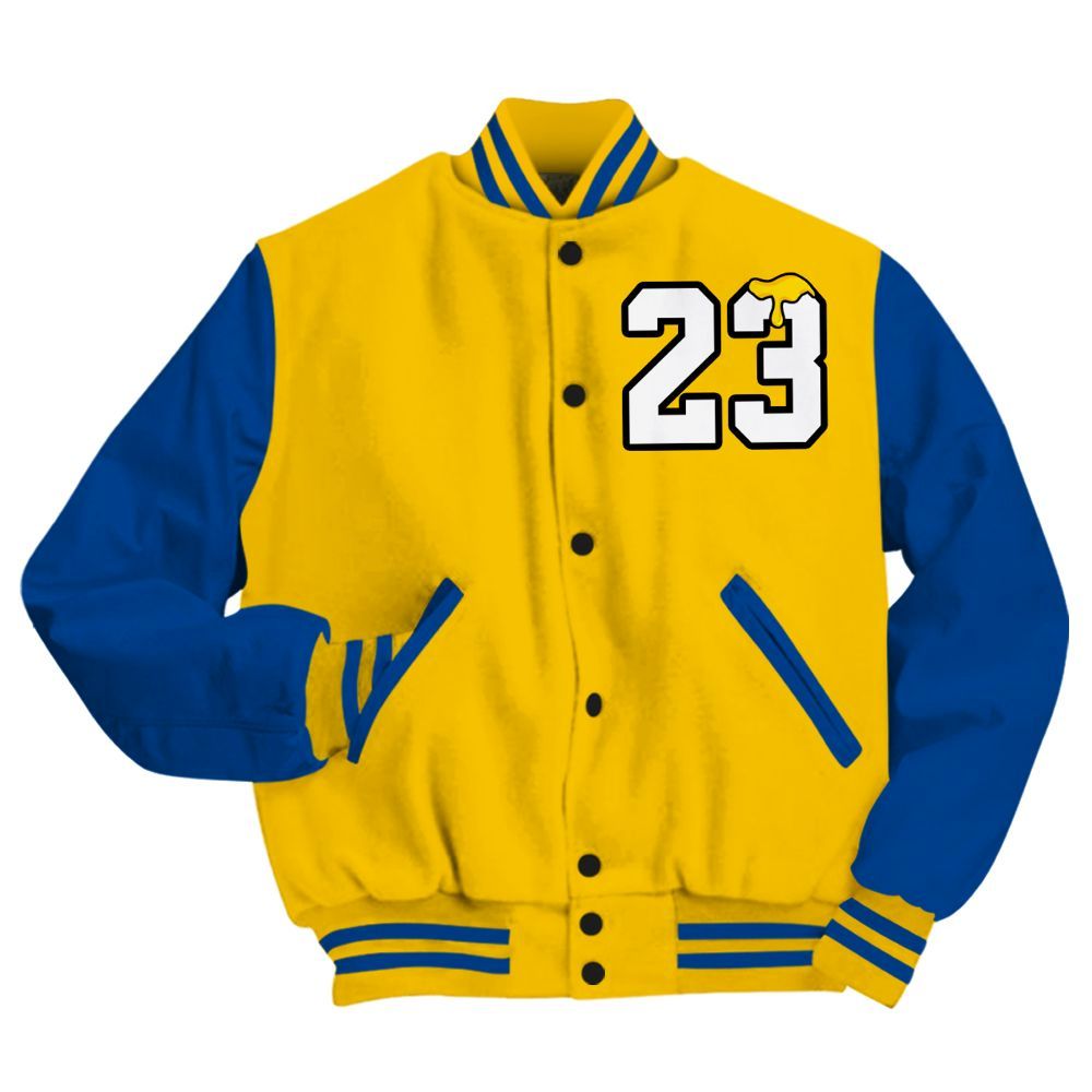 Varsity Jacket To Match High Laney 1s - Custom Name Number 23 Drip All Over Print