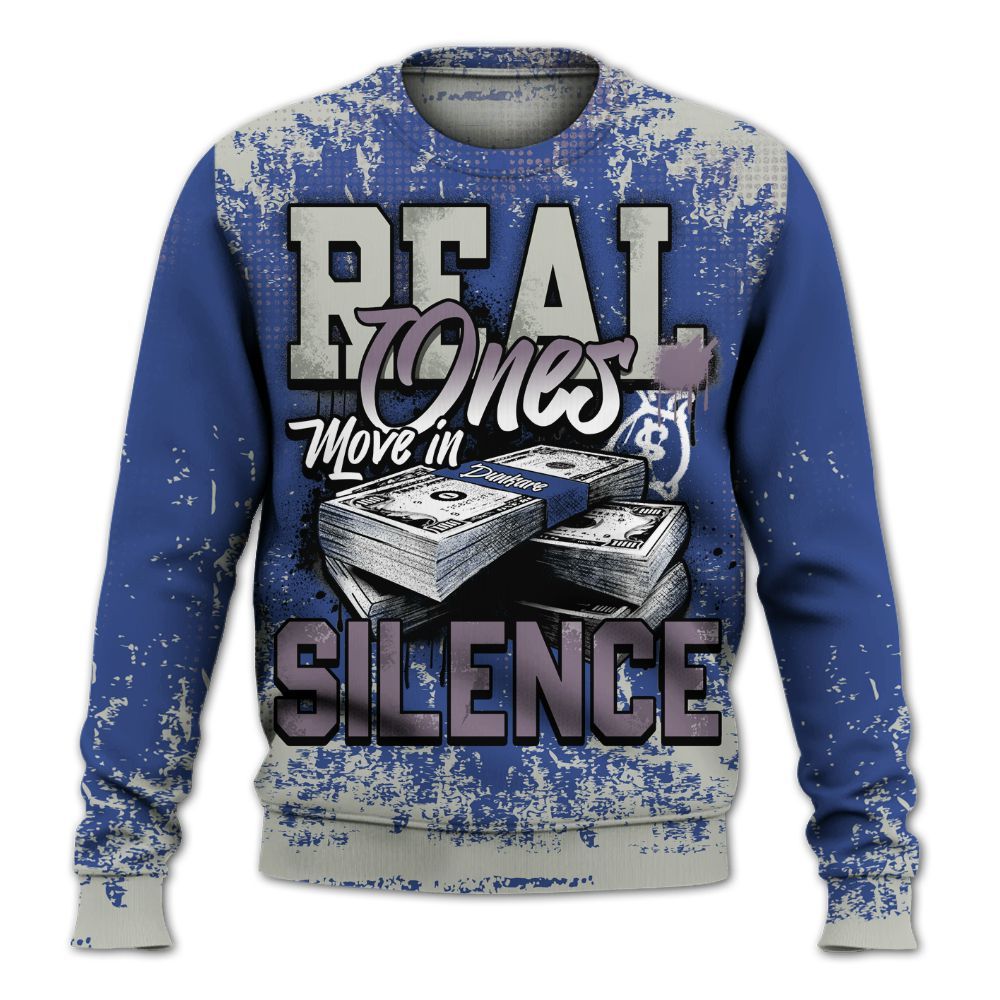 Sweatshirt To Match Low OG Voodoo Alternate 1s - Move In Silence Money Street Retro All Over Print