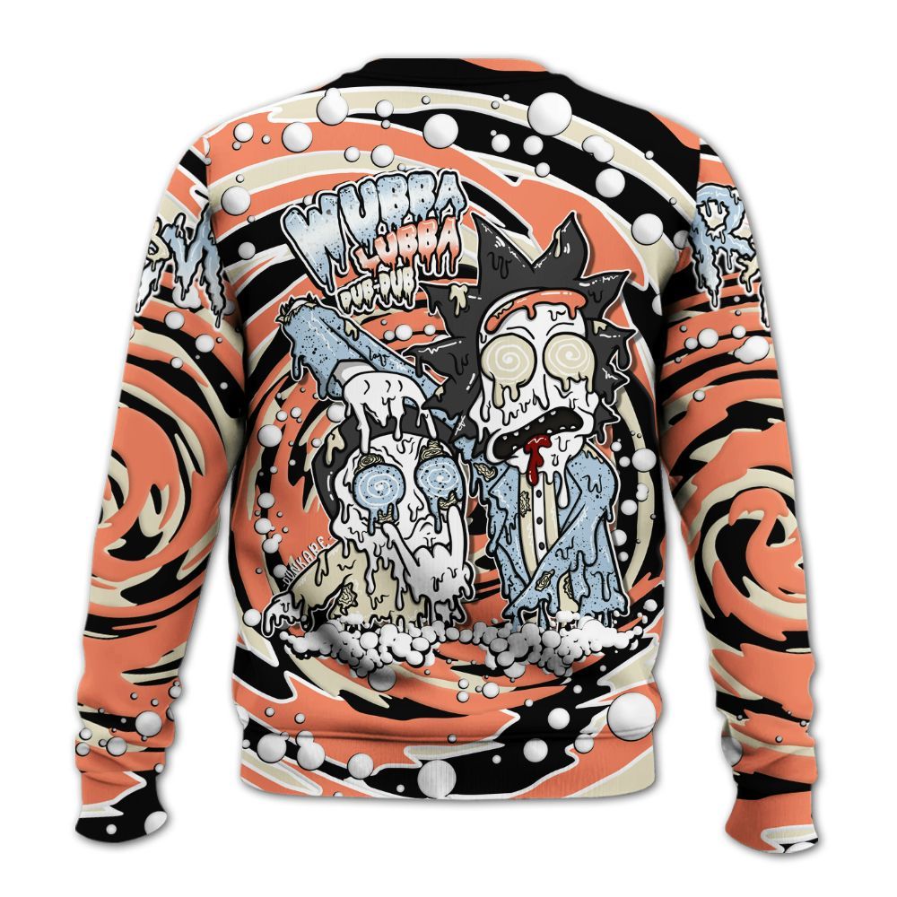 Sweatshirt To Match DJ Khaled Crimson Bliss 5s - Wubba Rick Drip All Over Print