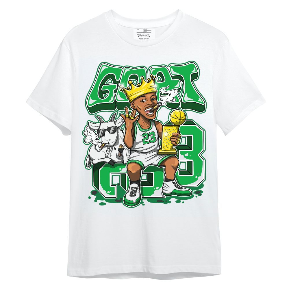 Shirt To Match Lucky Green 5s - G.O.A.T Number 23 Unisex Shirt