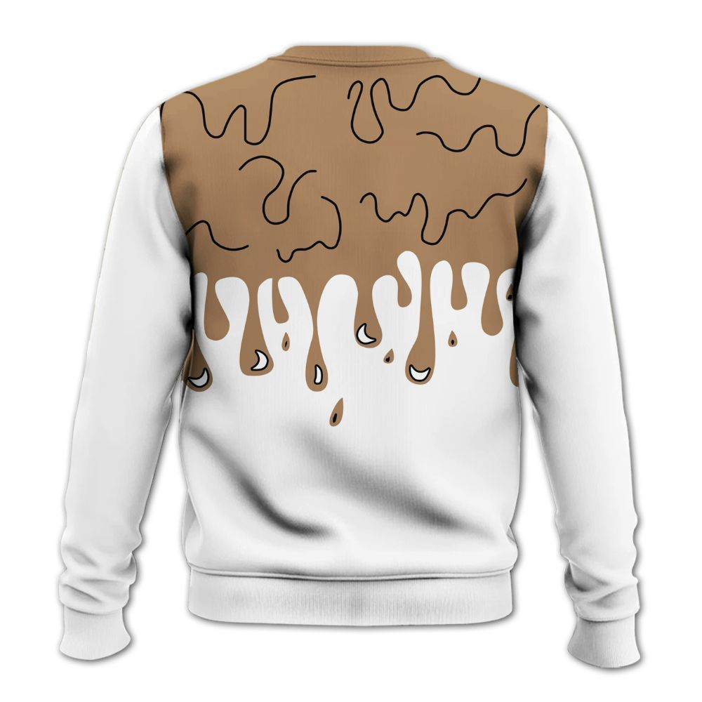 Sweatshirt To Match Kobe 4 Gold Medal - Snake Trust No One Drip All Over Print