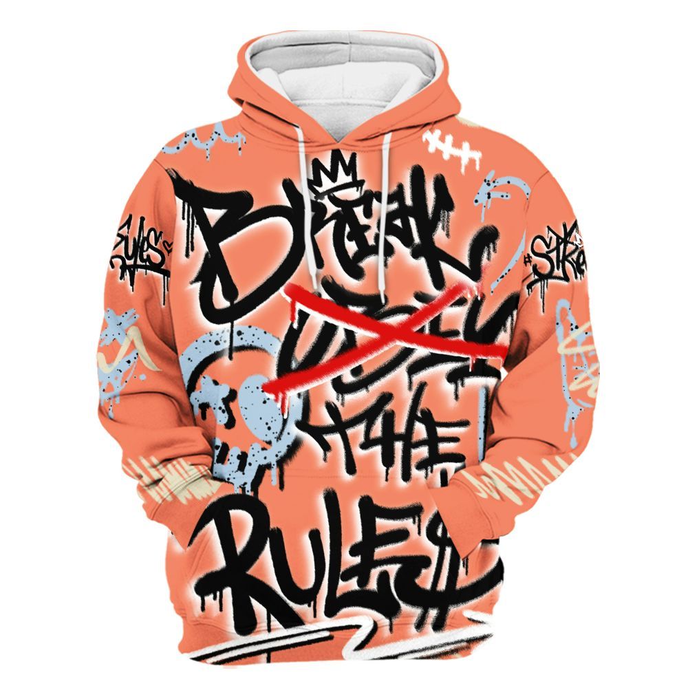 Hoodie To Match DJ Khaled Crimson Bliss 5s - Break Rules Streetwear All Over Print