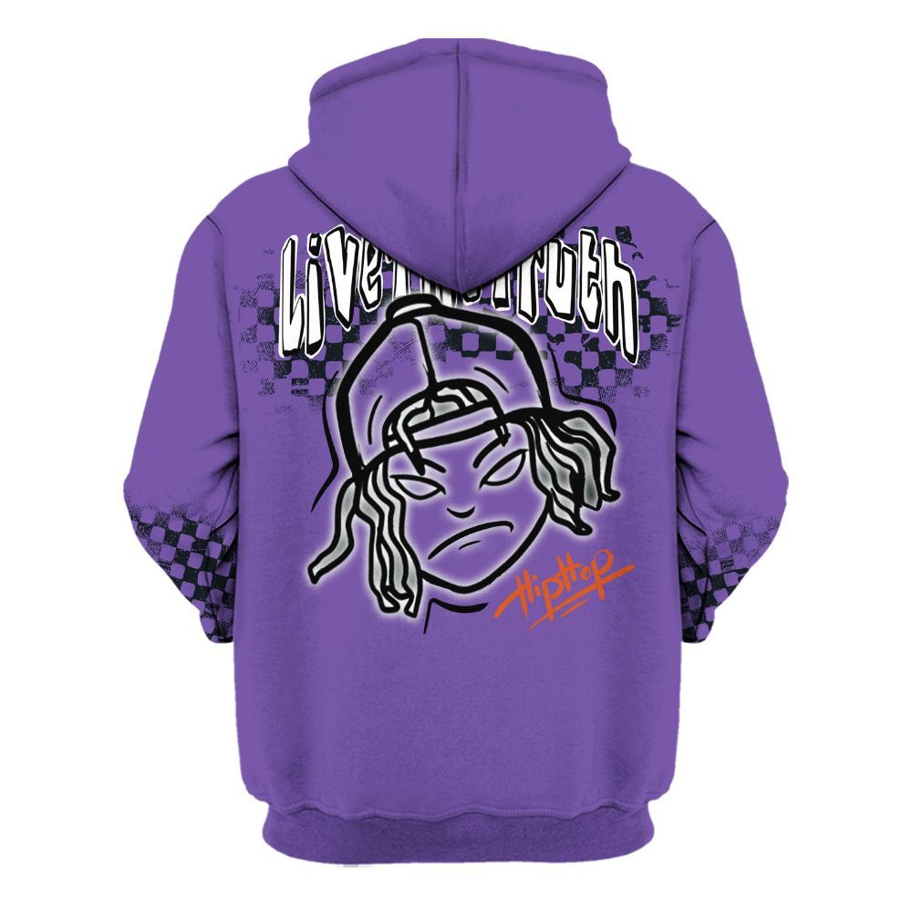 Hoodie To Match Canyon Purple 4s - Feel Life Street Style All Over Print