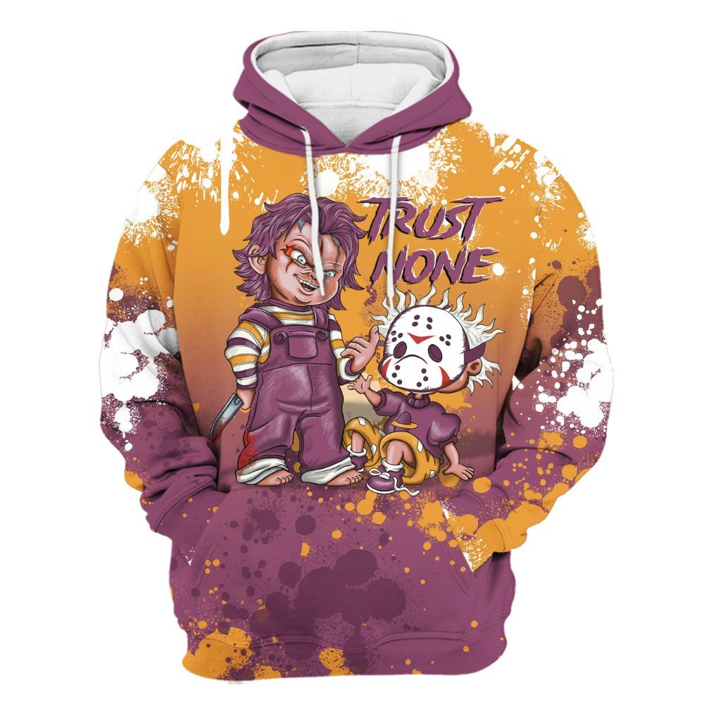 Hoodie To Match High OG Brotherhood 1s - Trust No One Scary All Over Print