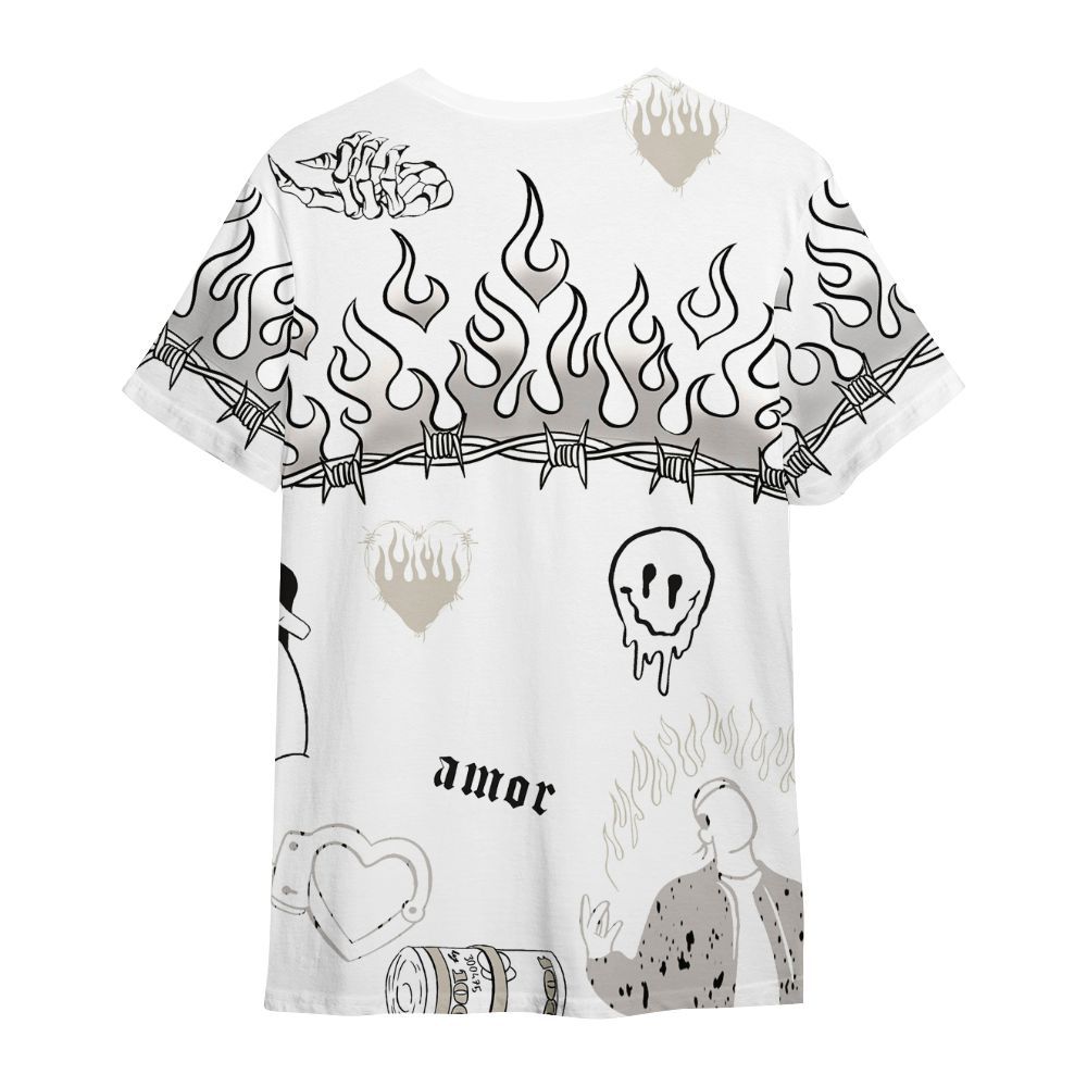 Shirt To Match Retro Reverse Metallic 5s - Trust No One Graphic All Over Print